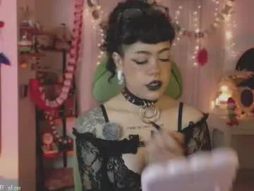 blushing_nymph —  // GOAL: bush tease   // EPIC GOAL: Nora cumshow #tattoo #latina #glasses #goth #deepthroat